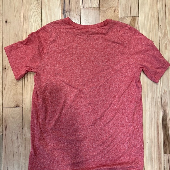 Nike red/rose dri-fit short sleeve tee XL, fits like a MEDIUM!, like new - Picture 2 of 4